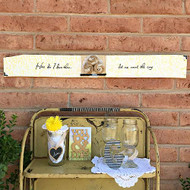 "How Do I Love Thee" Chalky Wooden Sign