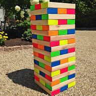 Giant Neon Outdoor Wooden Block Game