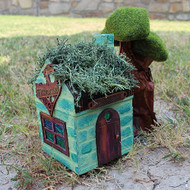 Mixed Media Papier Mâché Fairy House