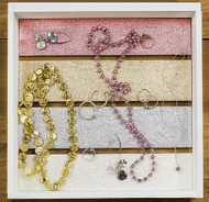 Pastel Glittery Jewelry Tray Crate