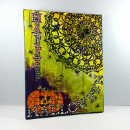 Happy Halloween Mixed Media Canvas