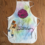 Personalized Floral Apron