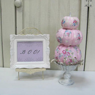 Decoupaged Shabby Chic Pumpkin Topiary