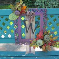 Framed Monogram Fall Wreath