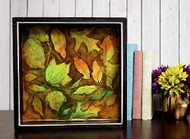 Falling Leaves of Autumn Shadow Box Art