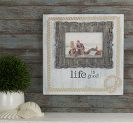 "Life is Good" Photo Transfer Nautical Frame