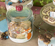 Winter Fox Woodland Cookie Jar