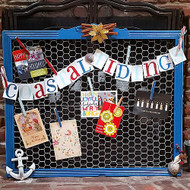 Nautical Holiday Frame Card Display