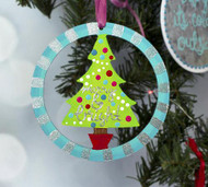 "Merry & Bright" Wreath Tree Ornament