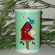 Winter Birdhouse Cookie Container