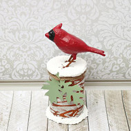 Cardinal in the Woods Cookie Container