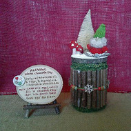 Gnome Cookie Container with Recipe Display