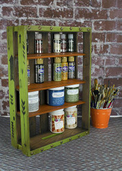 Wall or Standing Storage Crate for Paint