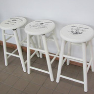 Set of Vintage-Inspired French Stools