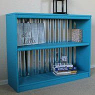 Industrial-Inspired Corrugated Metal Bookshelf