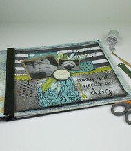 Mixed Media Family Pet Scrapbook Page