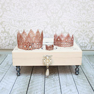 Rose Gold Trio of Lace Crowns