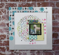 Mixed Media Mandala Scrapbook Frame