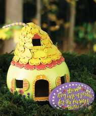 Spring Time Gourd Fairy House and Plaque