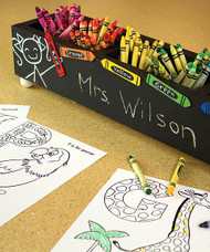 Chalkboard Crayon Caddy