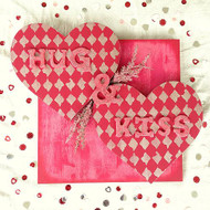 Hugs and Kisses Heart Wall Art