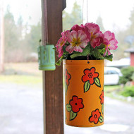 Colorful Recycled Hanging Planters