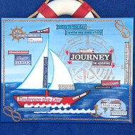 "Journey" in A Sailboat Mixed Media