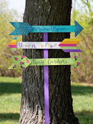 Fantasy Garden Arrow Sign