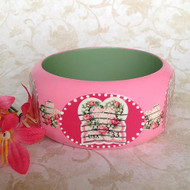 Lovely Pink Postage Stamp Bangles