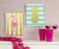 Striped Pineapple Pizazz Canvases