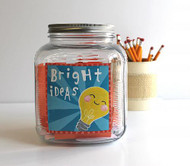 "Bright Ideas" Glass Jar