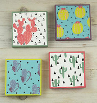 Painted Cacti Canvas Set