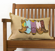 Painted Cowgirl Boots Pillowcase