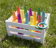 Recycled Bottle Ring Toss Backyard Game