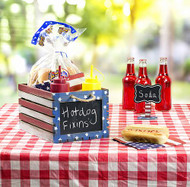 Patriotic Food Crate and Signs