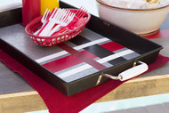 Plaid Outdoor Serving Tray