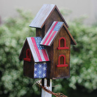 Standing Patriotic Birdhouse