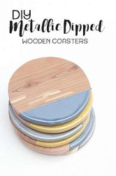 Metallic Dipped Coasters