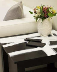Mod Black and White Side Table
