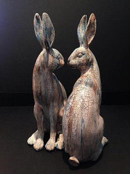 Faux Raku Rabbits