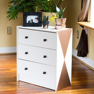 Two-Toned Diamond Metallic Dresser