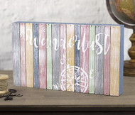 Weathered "Wanderlust" Palette Sign