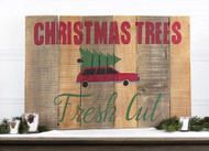 Fresh Cut Christmas Tree Sign