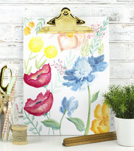 Floral Watercolor Clipboard