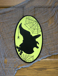 Witch Silhouette Door Sign