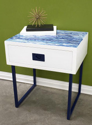 Modern Art Satin Enamels Side Table