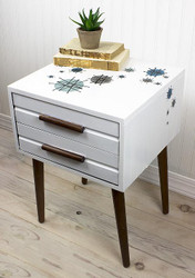 Retro Two-Door End Table