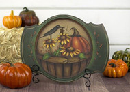 Autumn Basket Plate in Primitive Style