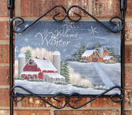 Winter Welcome Sign