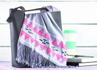 Trendy Aztec Stenciled Scarf